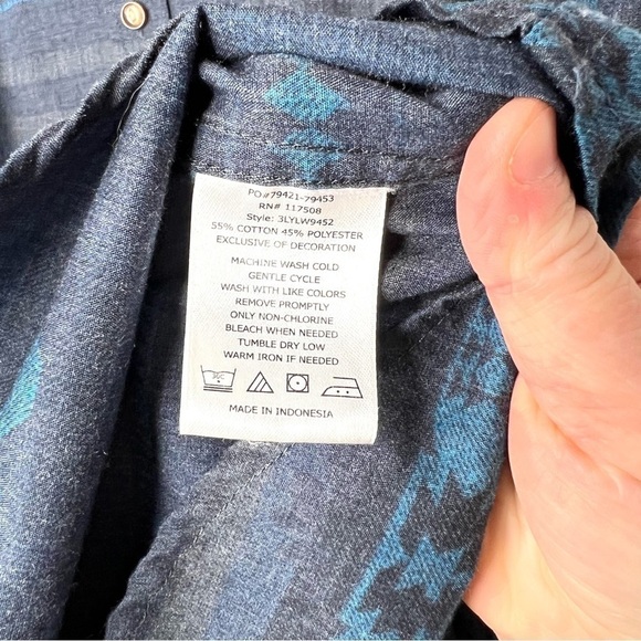 Men’s Levi’s Aztec California Baja Cali Printed Button Up Casual Top Shirt Large - Picture 7 of 11